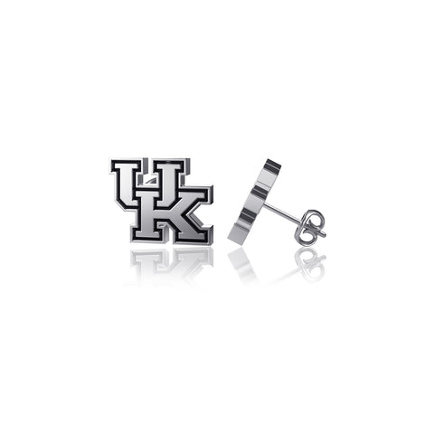 University of Kentucky Post Earrings - Silver