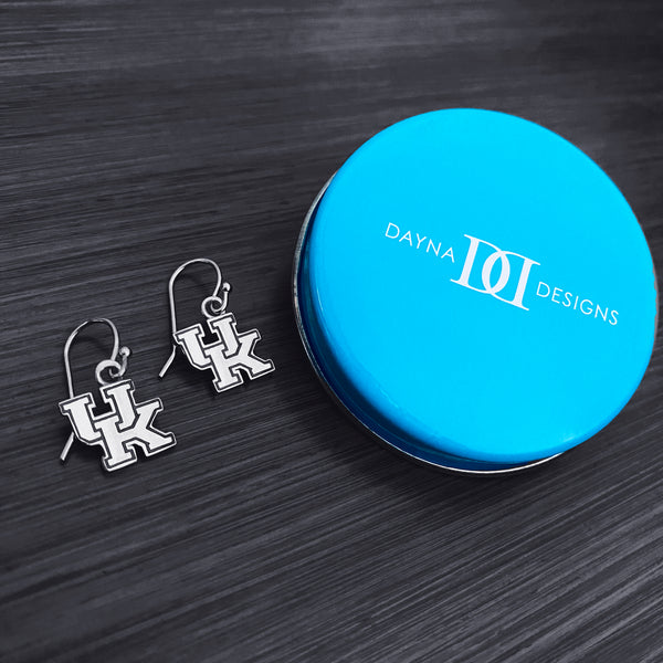 University of Kentucky Dangle Earrings - Silver