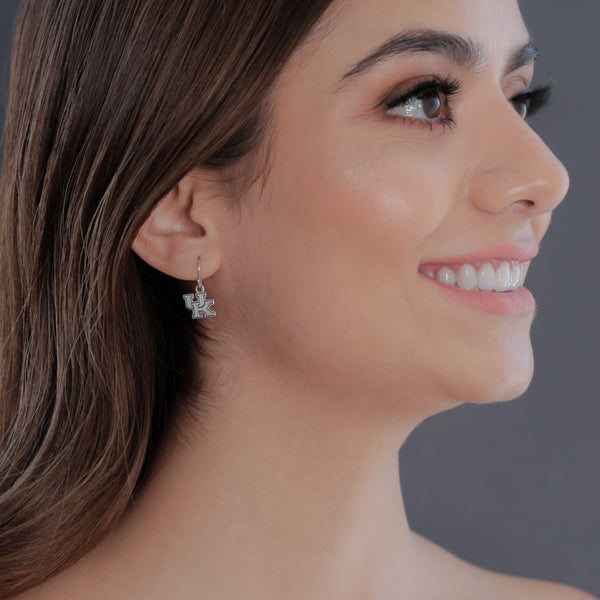 University of Kentucky Dangle Earrings - Silver