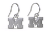University of Michigan Dangle Earrings - Silver