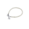 University of Michigan Pearl Bracelet - Silver