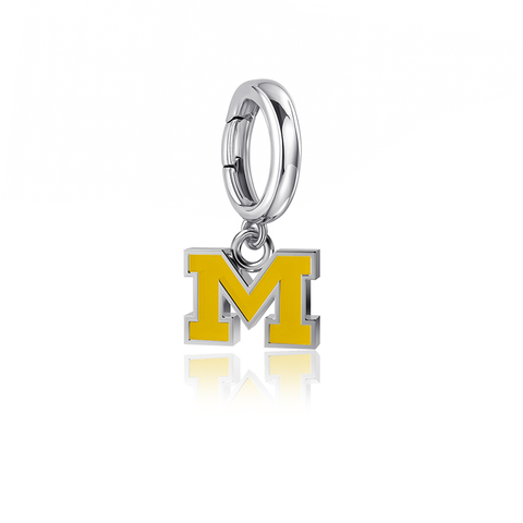 University of Michigan Bracelet Charm - Enamel