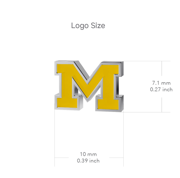 University of Michigan Dangle Earrings - Enamel