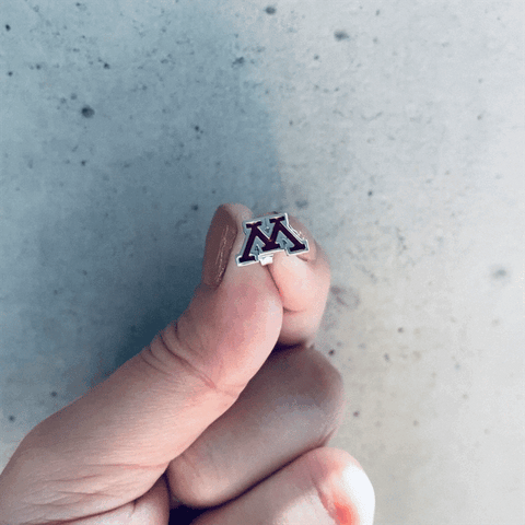 University of Minnesota Stud Earrings - Enamel