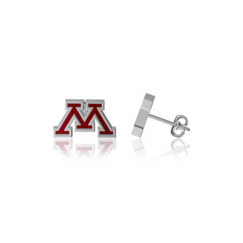 University of Minnesota Post Earrings - Enamel