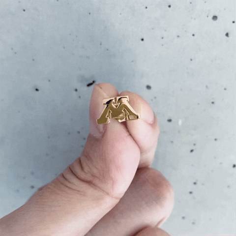 University of Minnesota Stud Earrings - Gold