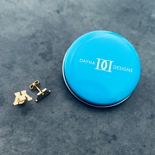 University of Minnesota Stud Earrings - Gold