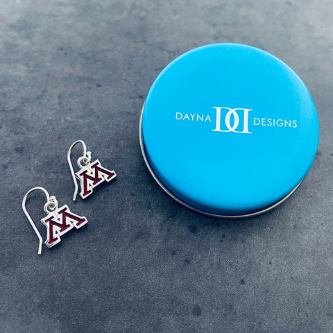 University of Minnesota Dangle Earrings - Enamel