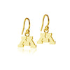 University of Minnesota Dangle Earrings - Gold