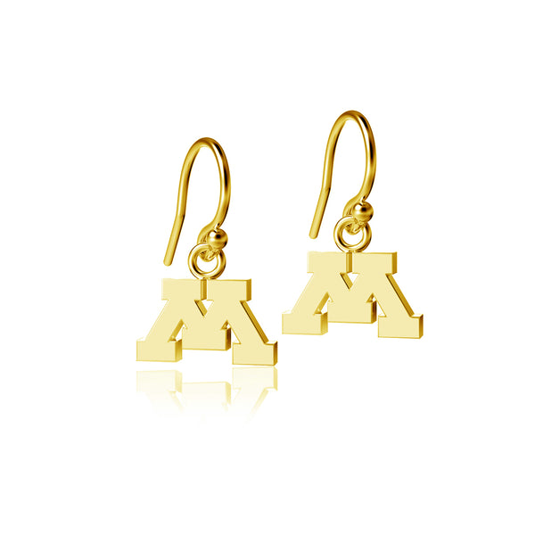 University of Minnesota Dangle Earrings - Gold