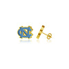 University of North Carolina Stud Earrings - Gold Enamel