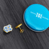 University of North Carolina Stud Earrings - Gold Enamel