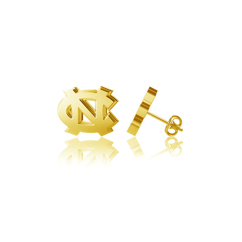 University of North Carolina Post Earrings - Gold Plated