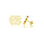 University of North Carolina Stud Earrings - Gold