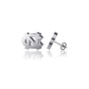 University of North Carolina Stud Earrings - Silver