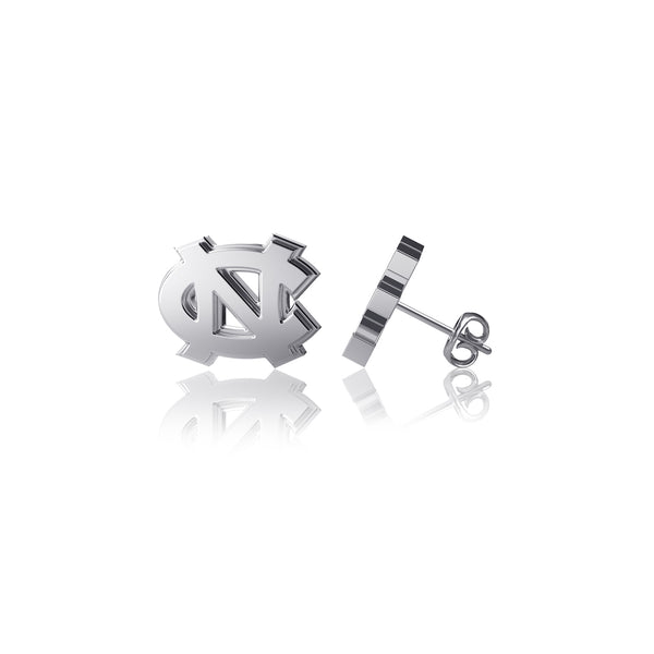 University of North Carolina Stud Earrings - Silver