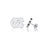 University of North Carolina Stud Earrings - Silver
