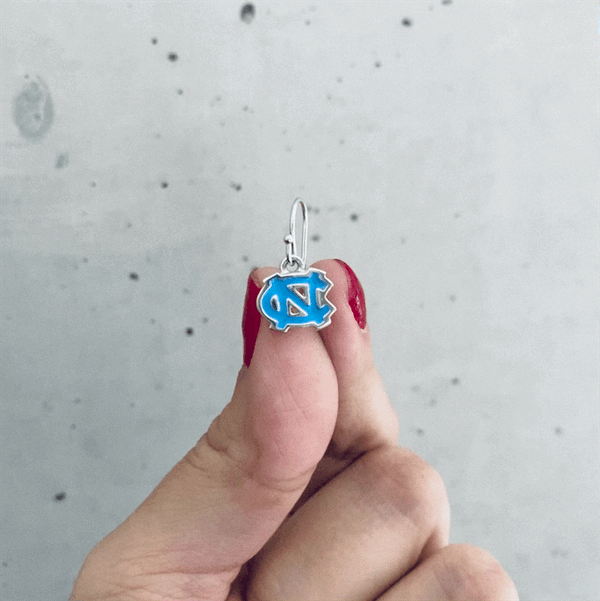 University of North Carolina Dangle Earrings - Enamel