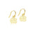University of North Carolina Dangle Earrings - Gold