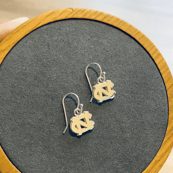 University of North Carolina Dangle Earrings - Silver