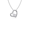 University of North Carolina Heart Necklace - Silver