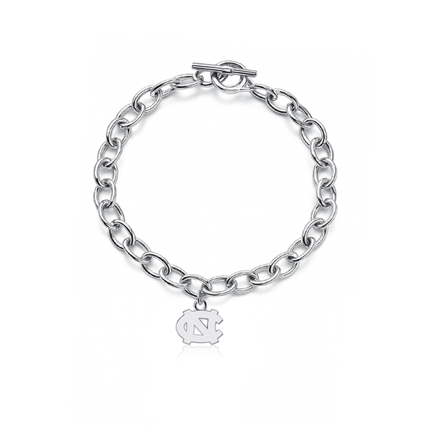 University of North Carolina Link Bracelet - Silver