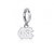 University of North Carolina Bracelet Charm - Silver