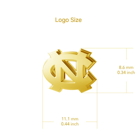 University of North Carolina Stud Earrings - Gold