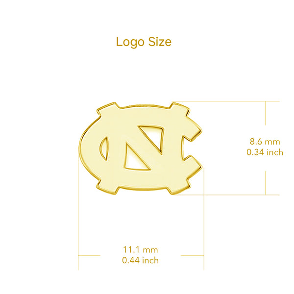 University of North Carolina Stud Earrings - Gold