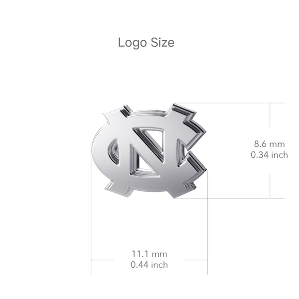 University of North Carolina Stud Earrings - Silver