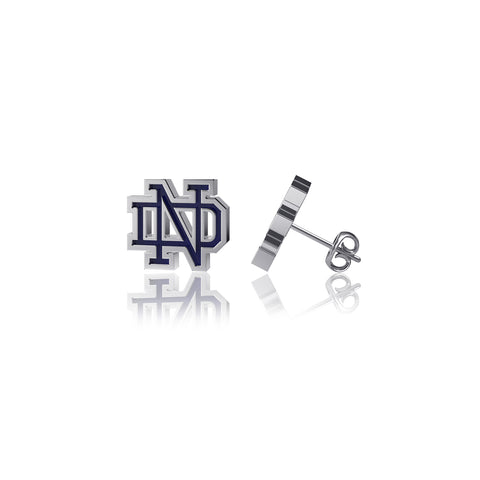 University of Notre Dame Post Earrings - Enamel