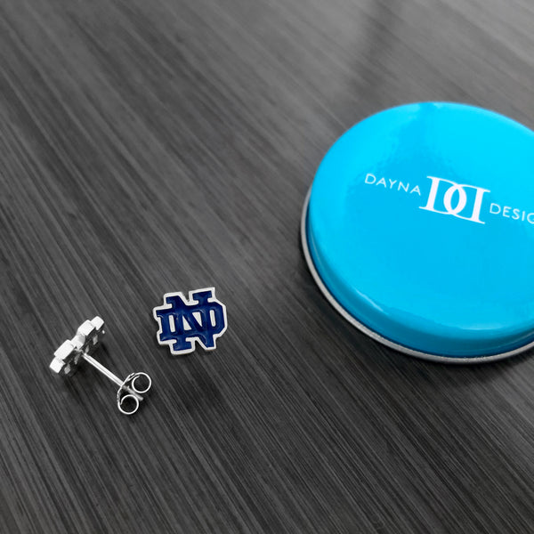 University of Notre Dame Stud Earrings - Enamel