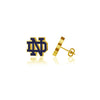 University of Notre Dame Stud Earrings - Gold Enamel