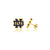 University of Notre Dame Stud Earrings - Gold Enamel