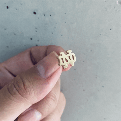 University of Notre Dame Stud Earrings - Gold
