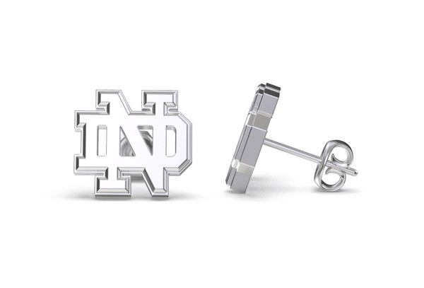 University of Notre Dame Stud Earrings - Silver