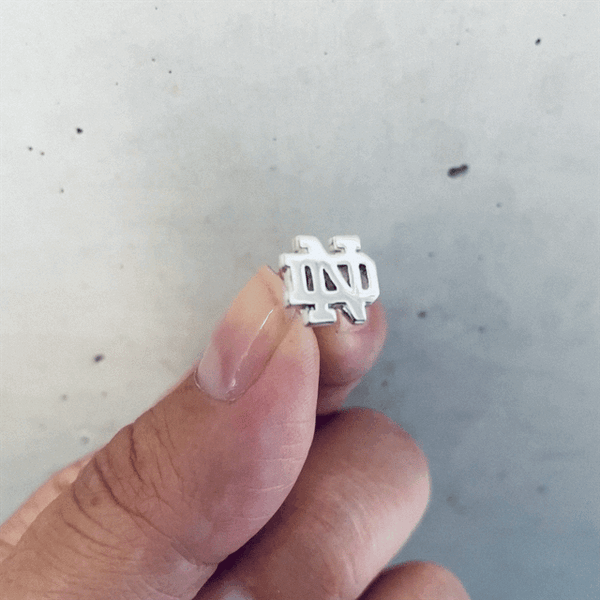 University of Notre Dame Stud Earrings - Silver