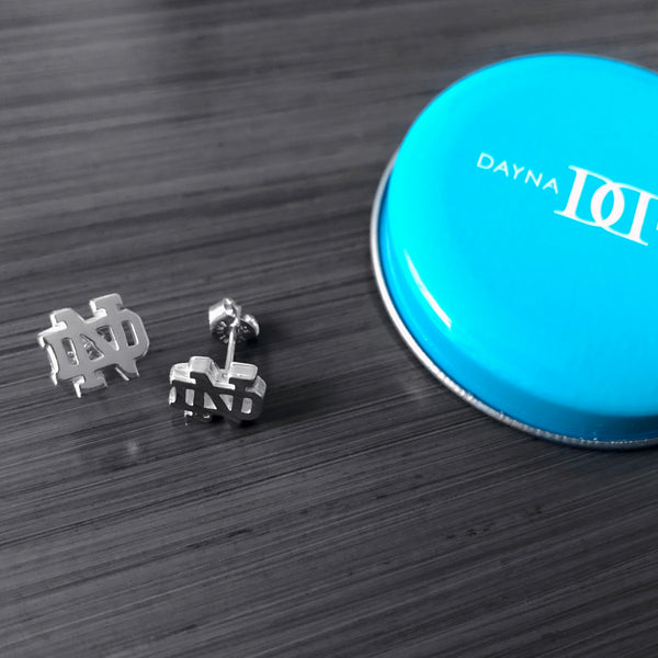 University of Notre Dame Stud Earrings - Silver