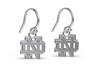 University of Notre Dame Dangle Earrings - Silver