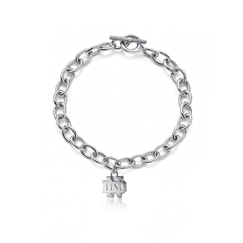 University of Notre Dame Link Bracelet - Silver