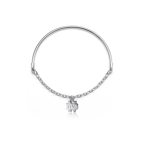 University of Notre Dame Moon Bracelet - Silver