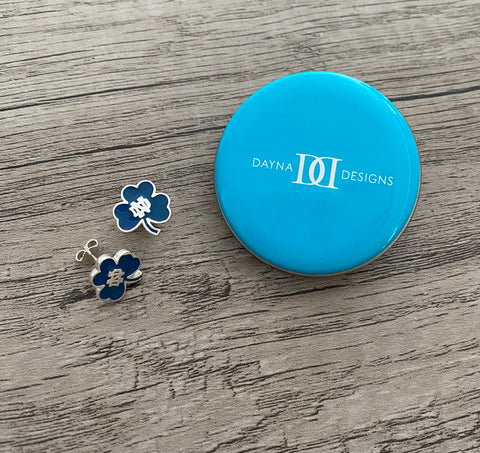 University of Notre Dame Shamrock Stud Earrings - Enamel