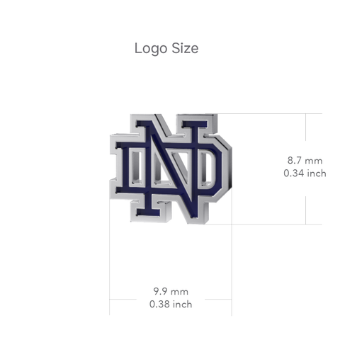 University of Notre Dame Post Earrings - Enamel