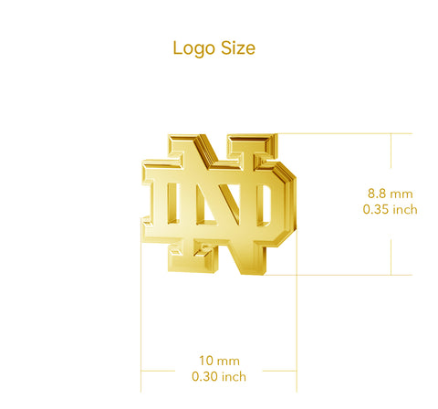 University of Notre Dame Stud Earrings - Gold