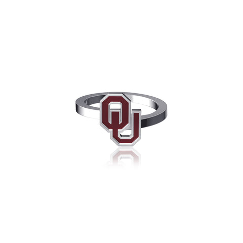 University of Oklahoma Bypass Ring - Enamel