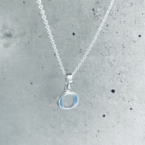 University of Oregon Pendant Necklace - Silver
