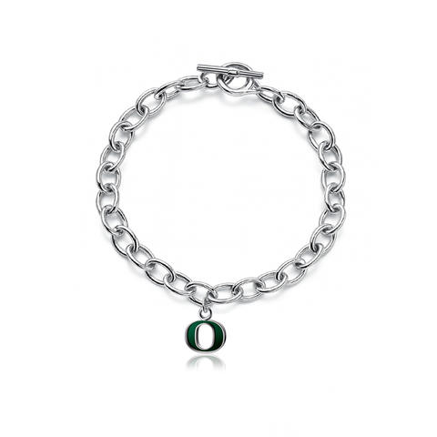 University of Oregon Link Bracelet - Enamel