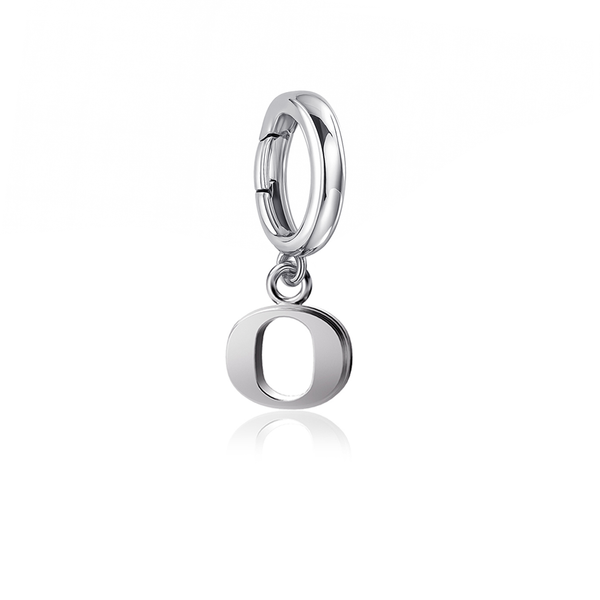 University of Oregon Bracelet Charm - Silver