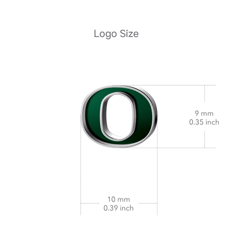 University of Oregon Post Earrings - Enamel