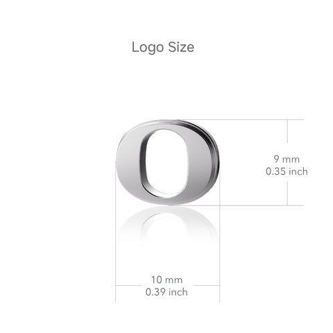 University of Oregon Bracelet Charm - Silver